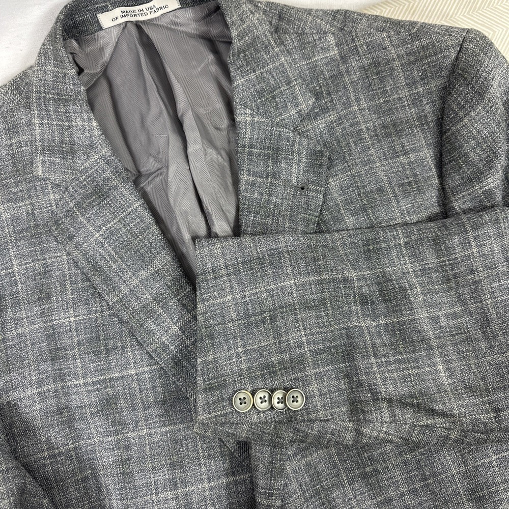 JOSEPH ABBOUD‎ E.THOMAS Mens 44Reg Blazer Italy Wool Silk Linen Limited Edition